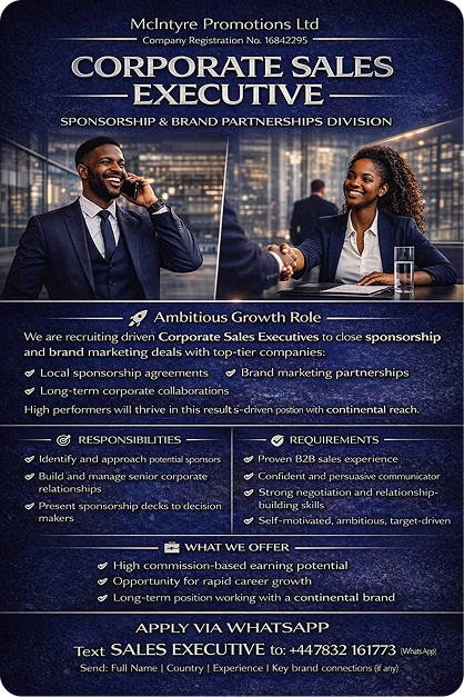 Corporate Sales Executive Poster